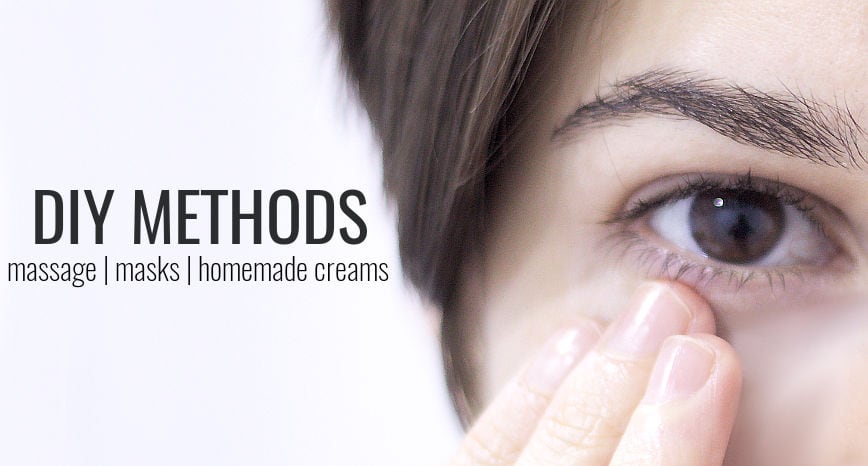 diy methods to get rid of wrinkles under the eyes