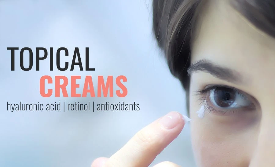 topical creams for fine lines under eyes